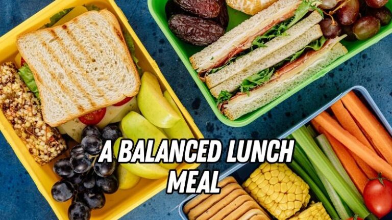 a balanced lunch meal
